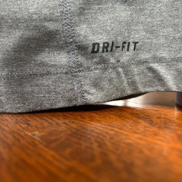 Nike Pro Combat Dri Fit Fitted GreyShort Sleeve Performance Men’s Large Shirt - Picture 8 of 12